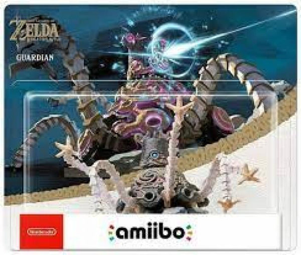 Amiibo - Brown Base - The Legend of Zelda - Breath of the Wild - Guardian - upside down pot monster with 6 legs and laser eyes dont stand still - BRAND NEW and SEALED