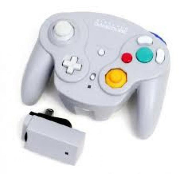 GC GameCube Wireless Controller (1st) - WaveBird - Controller and Receiver - Gray - USED