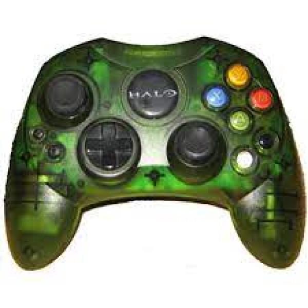 XBOX Controller S - Original Xbox (1st) - Green Halo Edition - USED