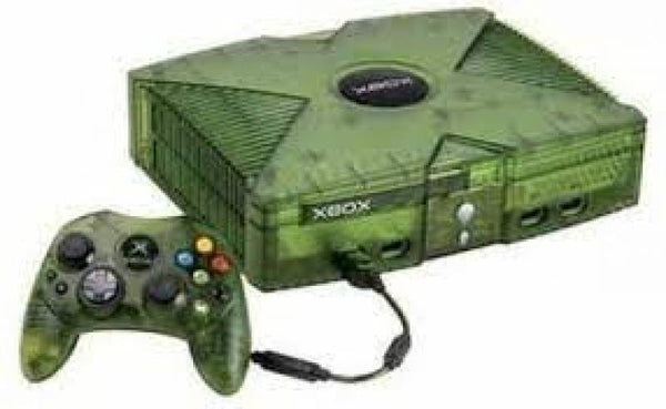 XBOX Original Xbox - System HW - Halo Special Edition - Green Console and Special Edition Green Controller - USED