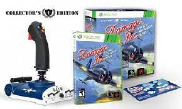 X360 Damage Inc. - Pacific Squadron WWII - Collector's Edition - Complete in Box with Game and AV8R FlightStick