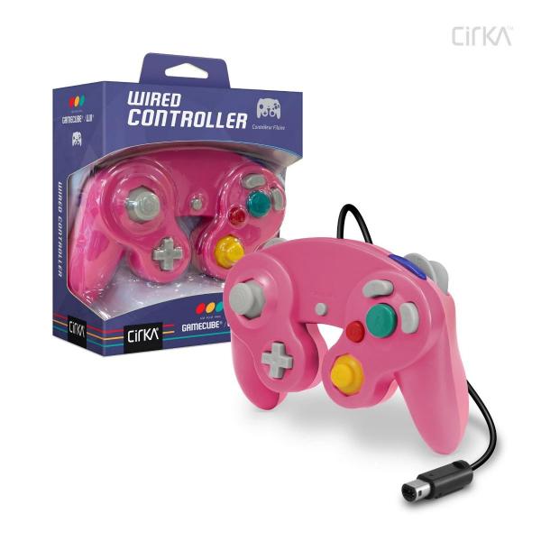 GC Controller (3rd) - Wired - CirKa - Classic Controller - Bubblegum Pink - NEW