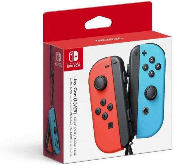 NS Joy-Con (1st) - Set of 2 - Neon Red / Neon Blue - NEW