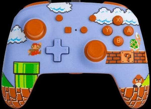 NS Switch Controller (3rd) - Wired - Enhanced Power A - Super Mario Bros - USED