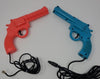 SG Lethal Enforcers Light Gun - Konami - Justifier - 2 pack - Blue and Pink Guns - For players 1 and 2 - USED