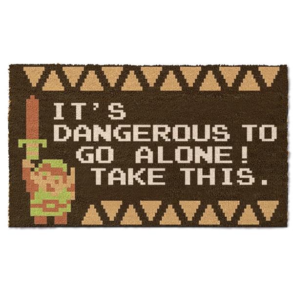 Gamer Gear - DOORMATS - Nintendo - Zelda - It's Dangerous - NEW