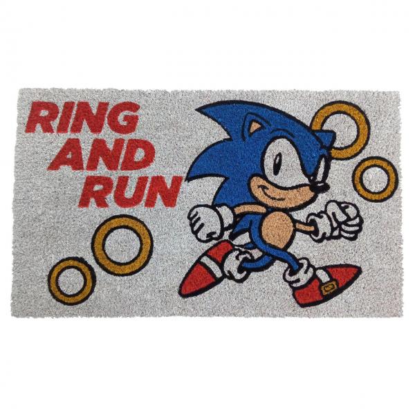 Gamer Gear - DOORMATS - SEGA - Sonic the Hedgehog - Ring and Run - NEW