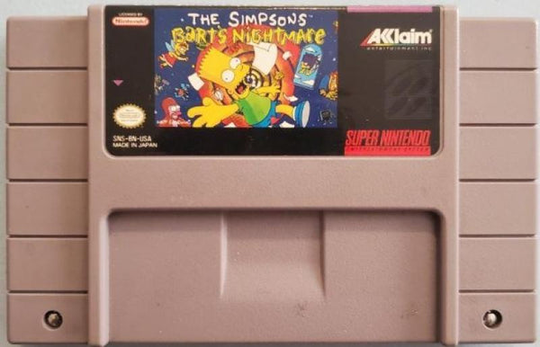 SNES Simpsons - Bart's Nightmare
