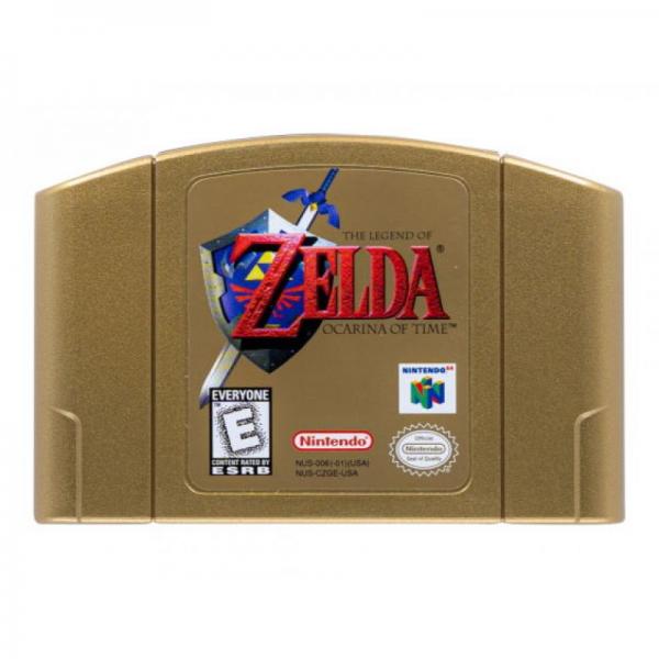 N64 Legend of Zelda - Ocarina of Time - Gold Cartridge