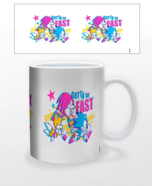Z Novelty Mug - 15oz - Nintendo - SEGA - Sonic the Hedgehog - Gotta Go Fast - NEW