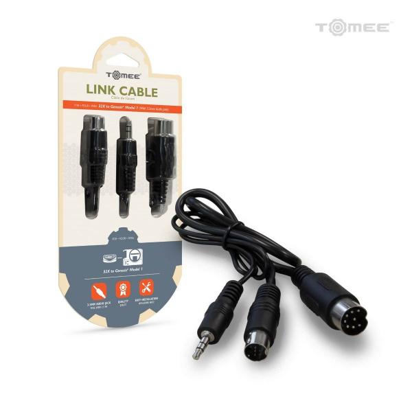 SG32X Link Cable - Sega 32X to Sega Genesis Model 1 w/ 3.5mm Audio Jack (3rd) - Hyperkin - NEW