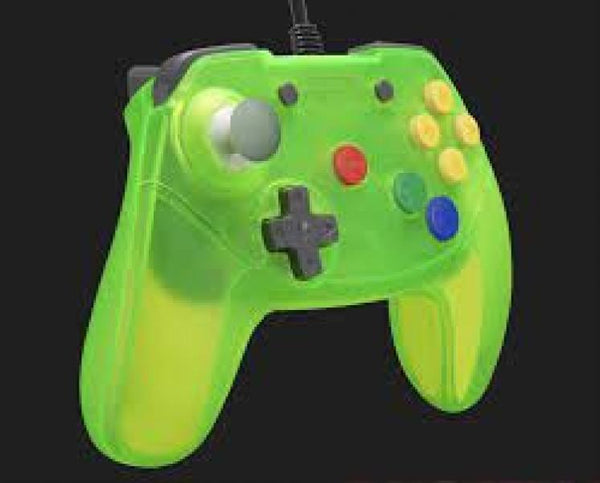 N64 Controller (3rd) Brawler64 - V2 - Retro Fighters - EXTREME GREEN - NEW