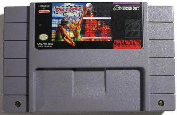 SNES Dig & Spike Volleyball