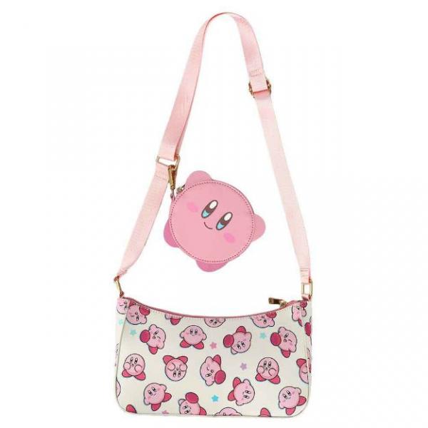 Gamer Bags - Purses and Handbags - Nintendo - Kirby - Crossbody and coin purse - pink & white - NEW