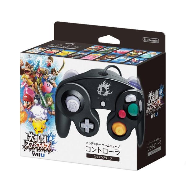 WiiU GC GameCube Controller (1st) - Super Smash Bros Edition - Flaming Super Smash Bros logo - Black - JAPANESE IMPORT - NEW