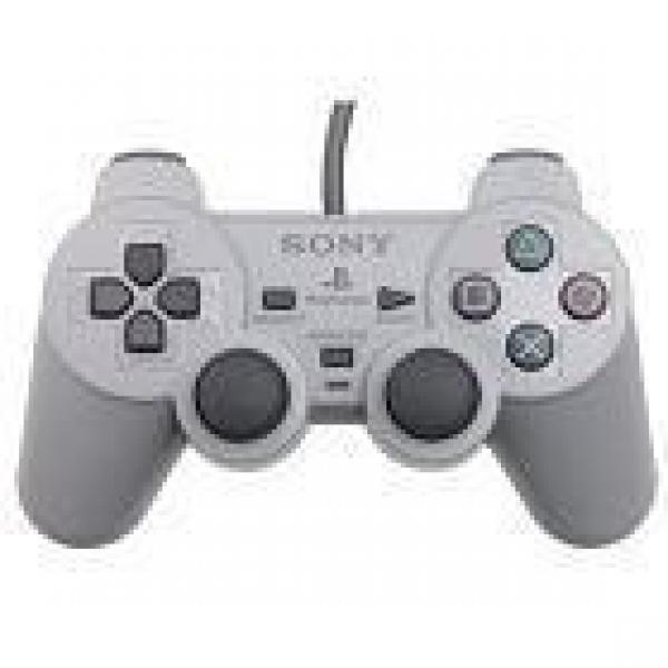 PS1 Wired Controller (1st) - DualShock - SCPH-1200 - Standard Grey - USED