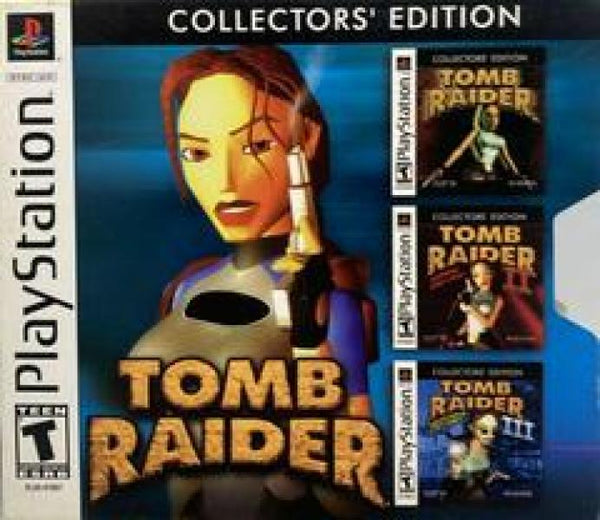 PS1 Tomb Raider - Collector's Edition - Complete with Slipcover and Games