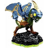 Skylanders - Spyros Adventure - Figure - Green Base - Drobot - green and brown dragon w/ blue and gold metal wings, tail & helmet - USED