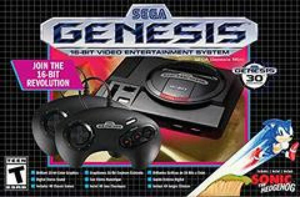 SG Sega Genesis Mini - System HW (1st) - Model 1 version - Classic mini console with 40 built in games - COMPLETE IN BOX - USED
