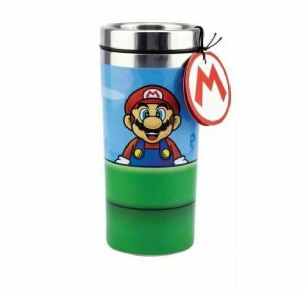 Z Novelty Mug - Metal Travel Mug - Nintendo - Super Mario - Mario & Luigi - NEW