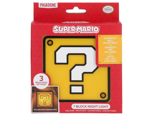 Gamer Gear - NIGHT LIGHT - Nintendo - Super Mario - Question Block - NEW