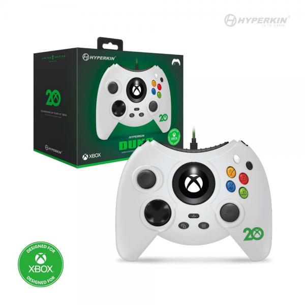 XSX XB1 PC USB Controller (3rd) Hyperkin Duke - Original Xbox Style Controller - 20th Anniversary - WHITE - NEW