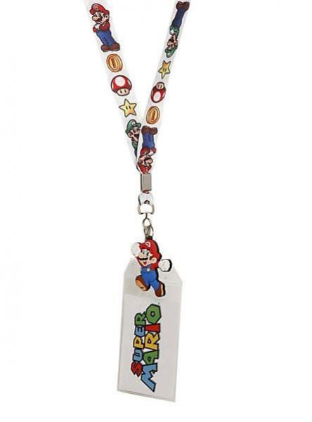 Lanyard - Nintendo - Super Mario - Icons - white