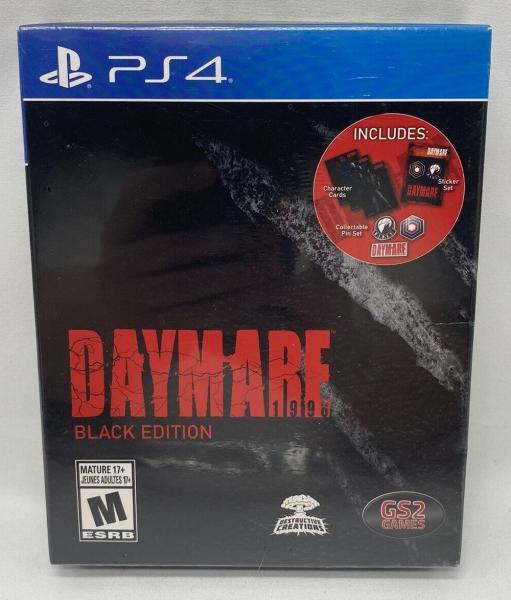 PS4 Daymare 1998 - Black Edition - Complete with Game, Character Cards, Pin Set and Stickers