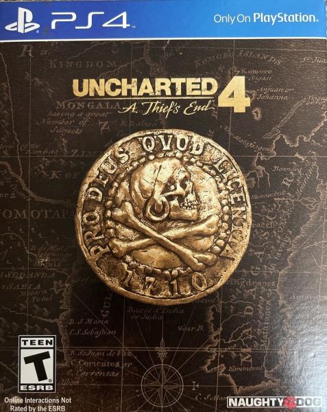 PS4 Uncharted 4 - A Thiefs End - Special Edition - Complete with Outer Box, Inner Box, Steelbook with Game, Artbook and Sticker Sheet - DLC MAY NOT BE INCLUDED