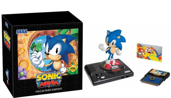 NS Sonic Mania - Collector's Edition - Complete in Box with Statue, Cartridge Cast with Golden Ring, and Collector's Card - GAME IS DLC - DLC MAY NOT BE INCLUDED