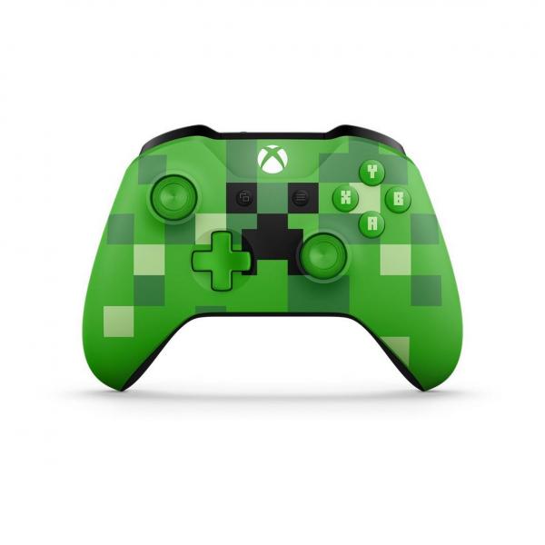 XB1 Xbox One - Controller (1st) - Wireless - Minecraft Creeper - Green - USED