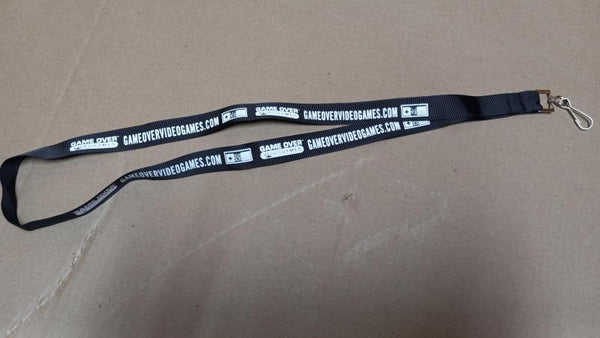 Lanyard - GAME OVER - Store Logo & website - 2024 - BLACK