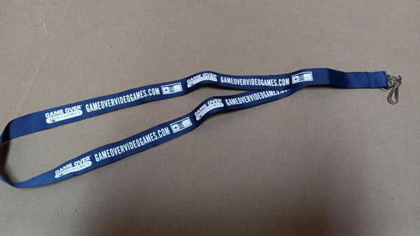 Lanyard - GAME OVER - Store Logo & website - 2024 - BLUE