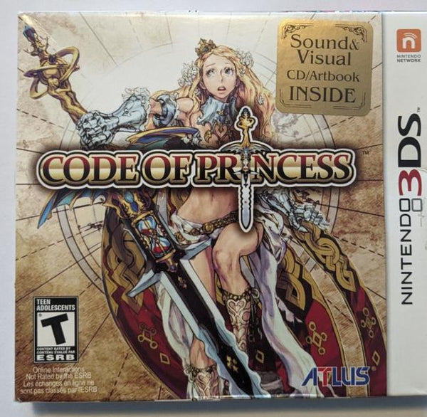 3DS Code of Princess - Bundle - Complete in Box with Game, OST CD, and Artbook