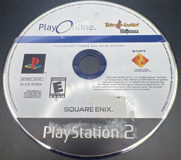 PS2 PlayOnline Viewer and Tetra Master - Final Fantasy FF IX 9 - SERVERS OFFLINE - COLLECTIBLE ONLY