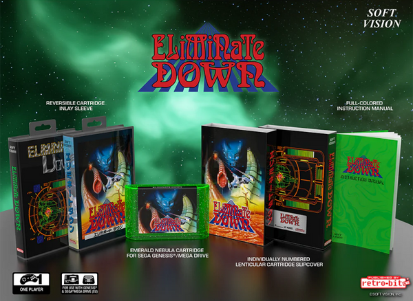 SG Eliminate Down - Collectors Edition - Retrobit - NEW and SEALED