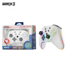 NS Switch Controller (3rd) Wireless - Armor3 NuRival - Hall Effect Stick with LED - White - NEW
