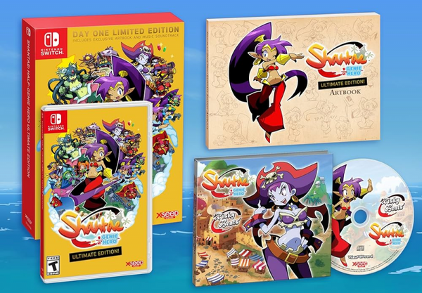 NS Shantae - Half-Genie Hero - Ultimate Edition - Day One Limited Edition - Complete in Box with Game, Artbook, and Soundtrack