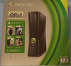 X360 Xbox 360 S - System HW - Slim Model - Black - 250 GB - Black Friday Bundle - Complete in Box with Console, Darksiders 2 II, Halo 4, Batman Arkham City, and Tomb Raider - DLC MAY NOT BE INCLUDED - USED