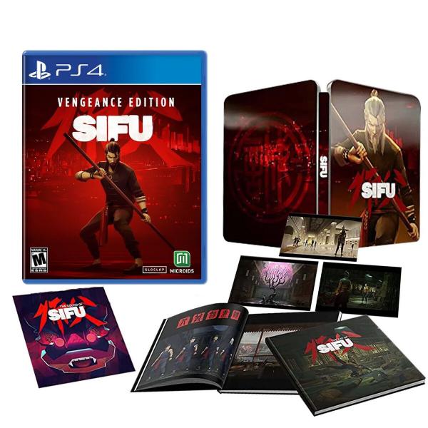 PS4 Sifu - Vengeance Edition - Complete with Slipcover, Steelbook, Game, Artbook and 3 Lithographs - DLC MAY NOT BE INCLUDED