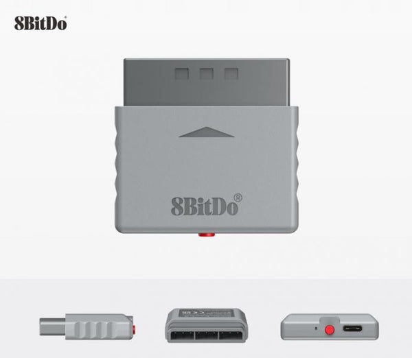 PS1 PS2 Wireless Bluetooth Controller Adapter (3rd) - 8BitDo - NEW