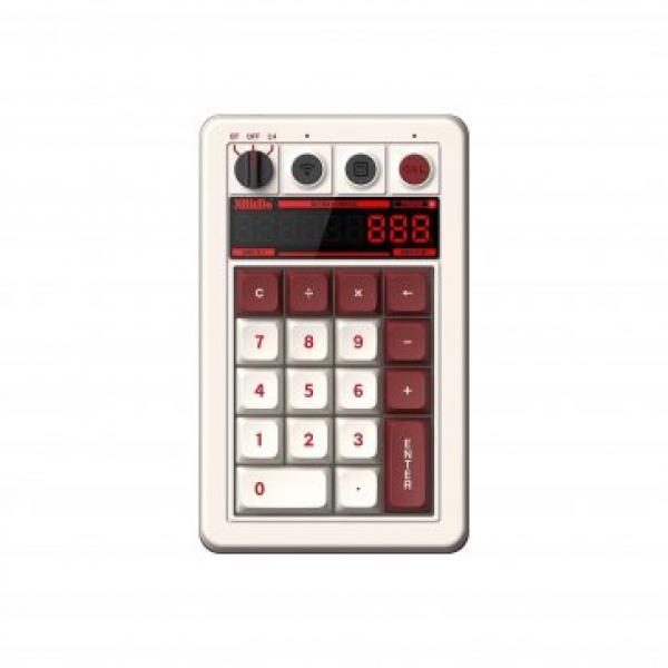 PC - Retro 18 Mechanical Numpad (3rd) - Wired or Wireless - 8BitDo - Famicom Edition - NEW