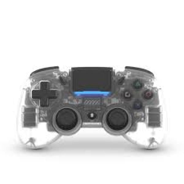PS4 PC USB Mini Wireless Bluetooth Controller - (3rd) Mantis - with Hall Effects - Retrofighters - CRYSTAL CLEAR - NEW