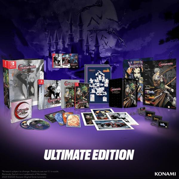 NS Castlevania - Advance Collection - Ultimate Edition - Complete with Big Box, Game, Alternate Cover Sheets, Big GBA Collectors Box, Classic Silver Box, Shadowbox, Steelbook, Maps, Poster, Keychains, Lithographs, System Cards, and 3 Disc OST - NEW