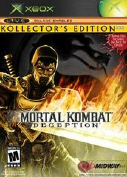 XBOX Mortal Kombat - Deception - Kollector's Edition - Scorpion Edition - Complete in Box with Game and Bonus Disc