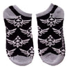 Gamer Gear - Nintendo - Zelda - Ankle Socks - BLACK and GRAY