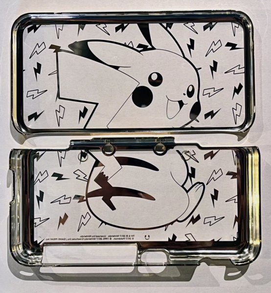 2DS XL Storage Case - Nintendo 2DS XL Hardware (3rd) - HORI - Pikachu - Gold and Clear - USED