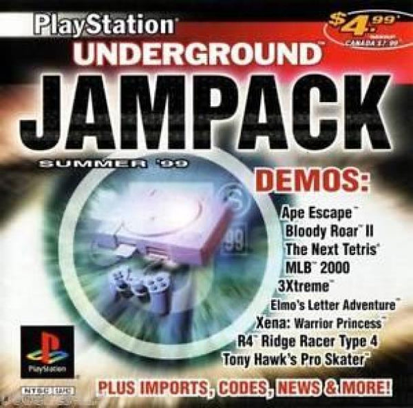PS1 PlayStation Underground - Jampack - Summer 99 - Demo Disc
