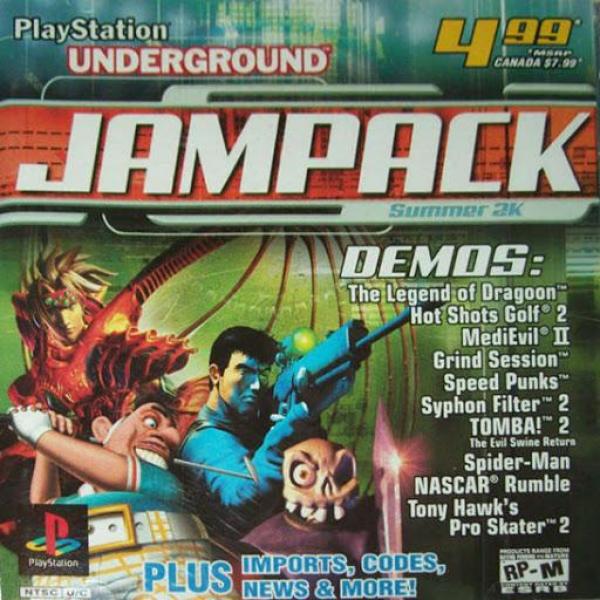 PS1 PlayStation Underground - Jampack - Summer 2K 2000 - Demo Disc