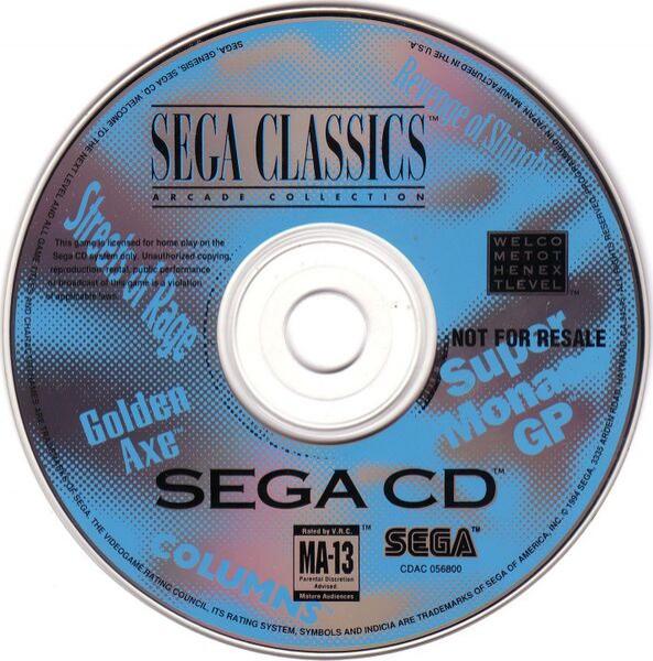 SGCD Sega Classics - 5 Pack - Disc Only